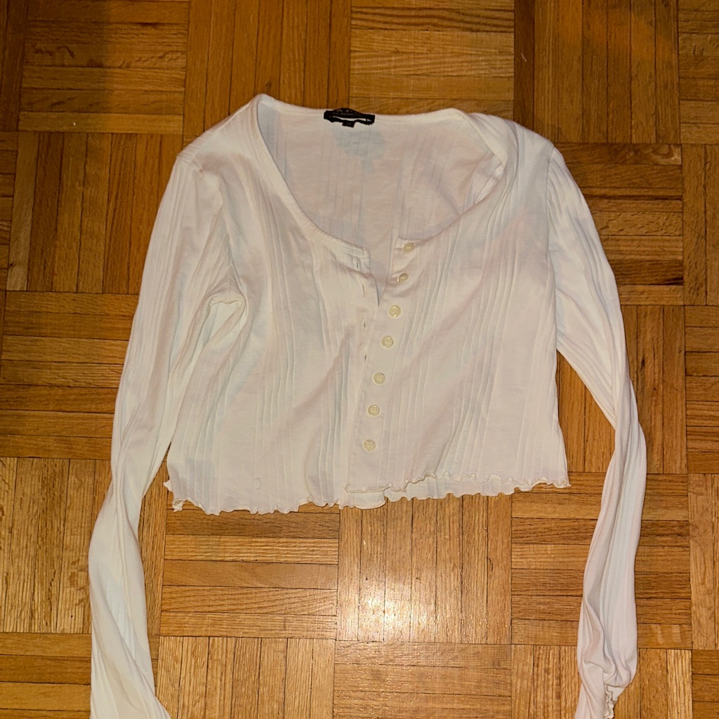 Apc Off-White “Lettuce Edge” Cotton Cardigan
